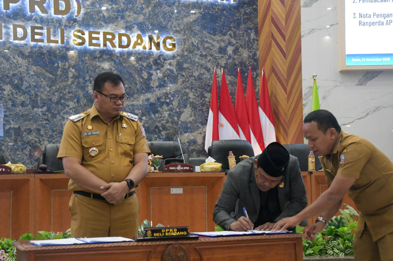 DPRD Setujui Rancangan KUA-PPAS APBD Deliserdang TA 2026