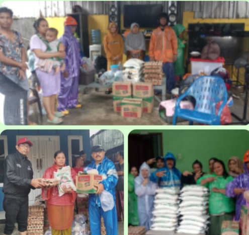Tanggap Darurat Banjir, Pemerintah Kecamatan Delitua Dirikan Posko Dapur Umum