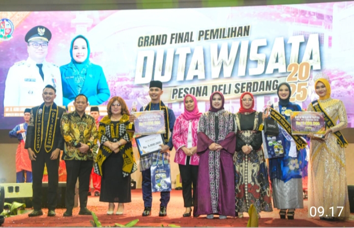 M Rizki Simamora Dan Nabila Anaswa Terpilih Jadi Duta Wisata Deliserdang 2025
