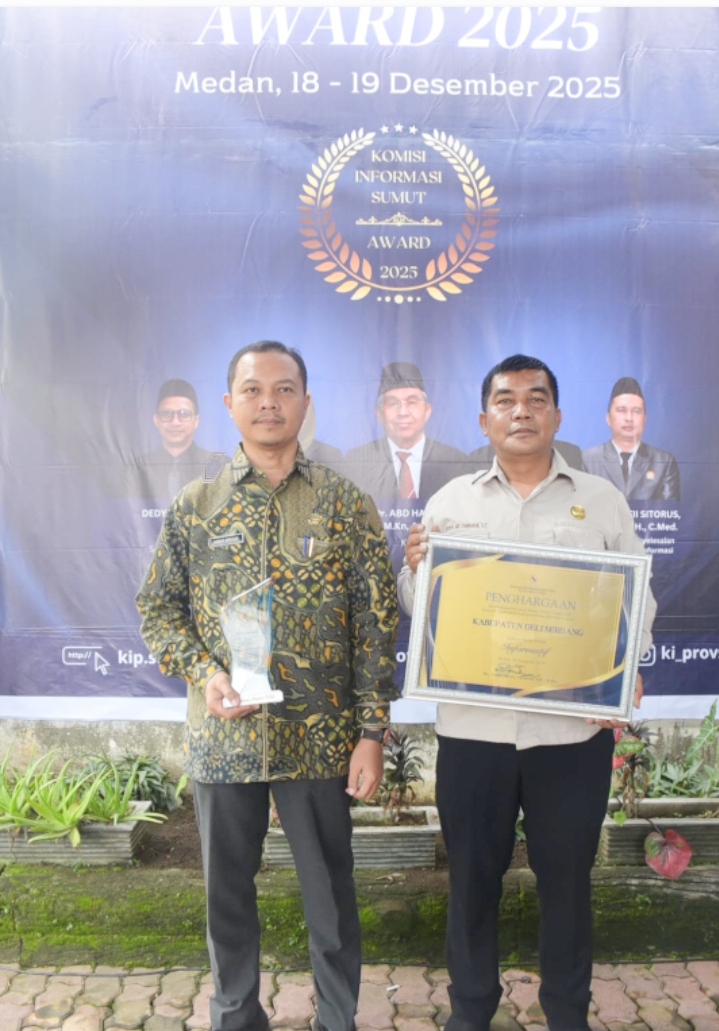 Pemkab Deliserdang Raih Penghargaan Badan Publik Informatif 2025