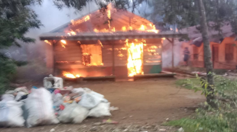 Rumah Terbakar Dan Pemiliknya Tewas Terbakar