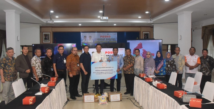 Pemkab Deliserdang Terima Bantuan Bencana Dari BMPD Sumut