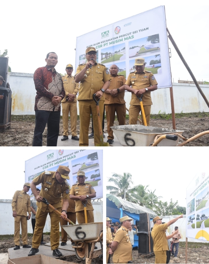 Pembangunan Alun-Alun Percut Seituan Kolaborasi Pemerintah, Swasta Dan Masyarakat