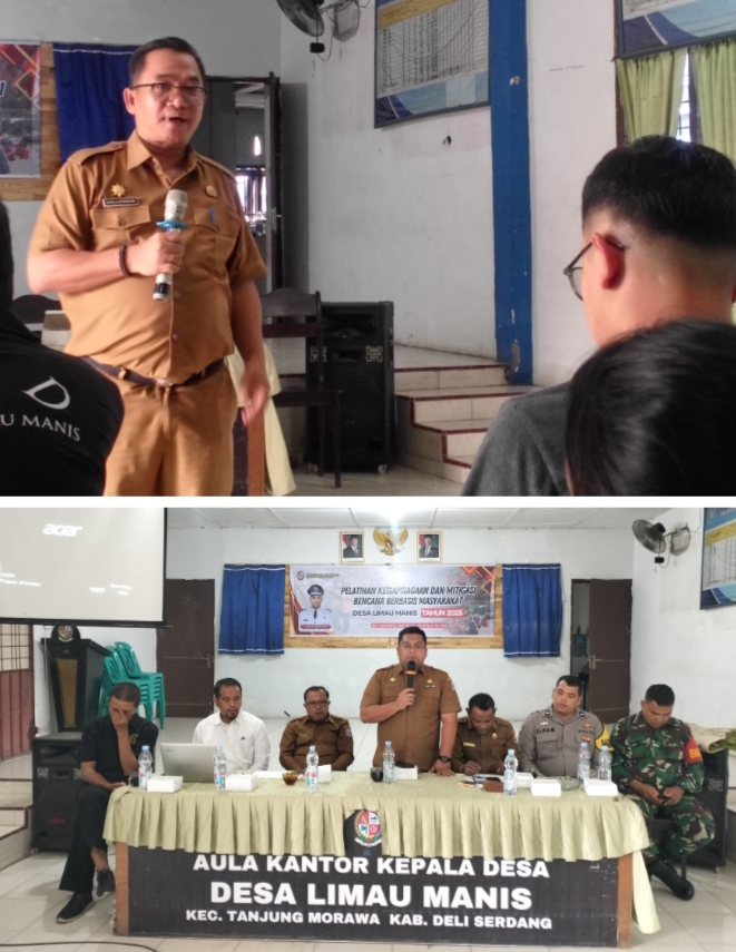 Asisten I Deliserdang, Kabid Bina Pemdes Pemateri Pelatihan Kesiapsiagaan Dan Mitigasi Bencana Berbasis Masyarakat