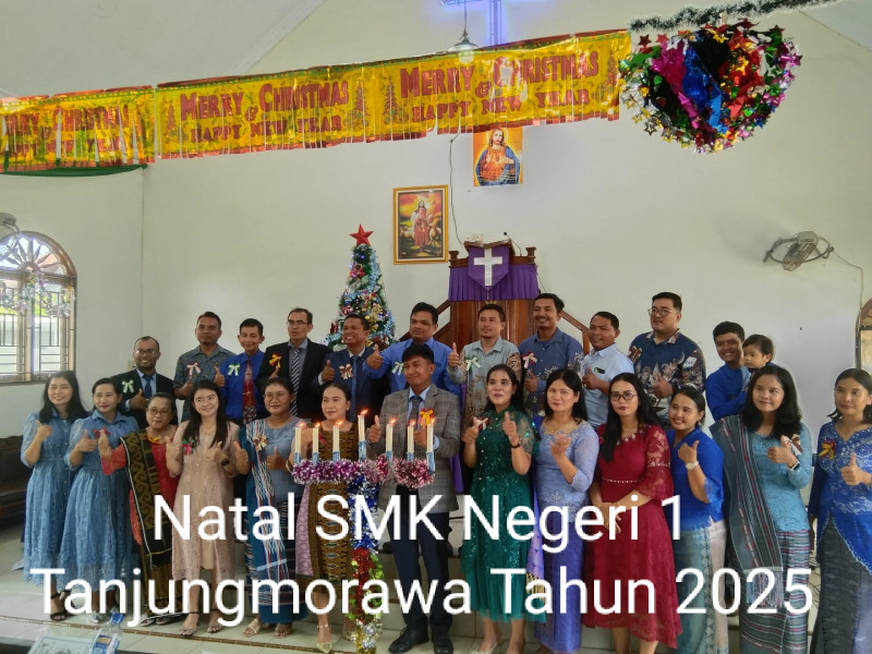 Perayaan Natal SMK Negeri 1 Tanjungmorawa 2025, Penuh Khidmat Dan Sukacita