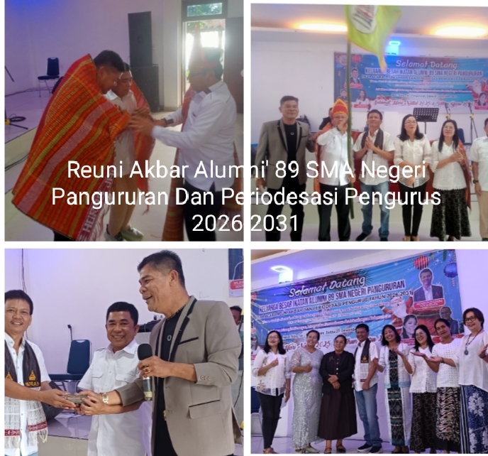 Alumni 1989 SMA Negeri Pangururan Gelar Reuni Akbar Dan Periodesasi Pengurus 2026-2031