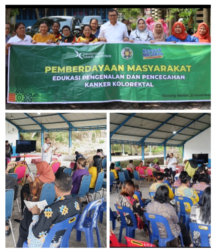 Tekan Angka Kematian, PPM S3 Kedokteran USU Sosialisasikan Kanker Kolorektal ke Warga Gunung Meriah