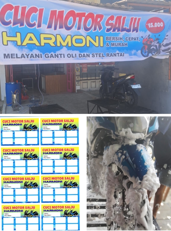 Cuci Motor Salju Harmoni Rambung Merah Siantar