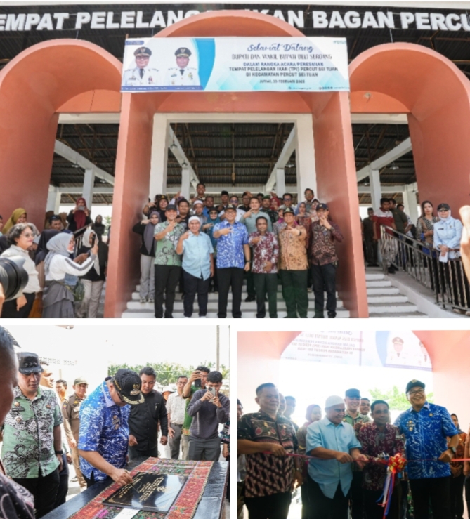 Bupati Deliserdang Resmikan TPI Bagan Percut