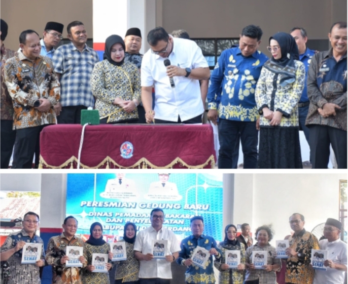 Tepat Setahun Kepemimpinan Bupati-Wabup,  Kantor Damkar Deliserdang Diresmikan