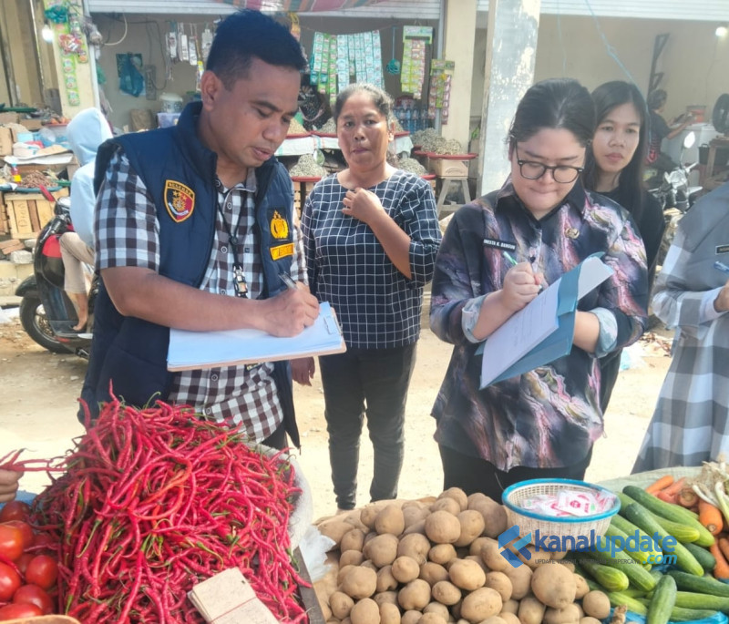Jelang Imlek dan Ramadan, Satreskrim Polresta Deli Serdang Gencar Pantau Harga Bahan Pokok di Pasar Rakyat