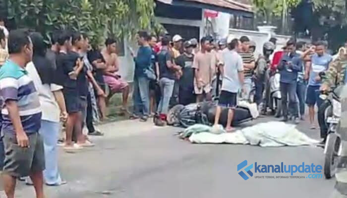Lakalantas Maut di Perbaungan, Dua Pengendara Motor Tewas Terlindas Truk