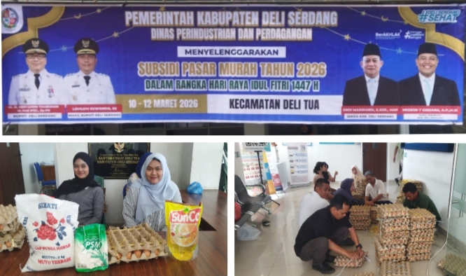 Pemkab Deliserdang Gelar Subsidi Pasar Murah di Delitua 2026