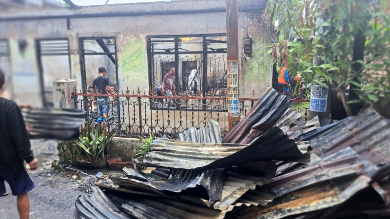 3 Rumah  di Jalan Bromo Ludes Di Lahap Si jago Merah