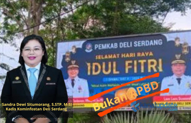 Kadis Kominfostan Deli Serdang Klarifikasi Tayangan Videotron Ucapan Idul Fitri di Medan