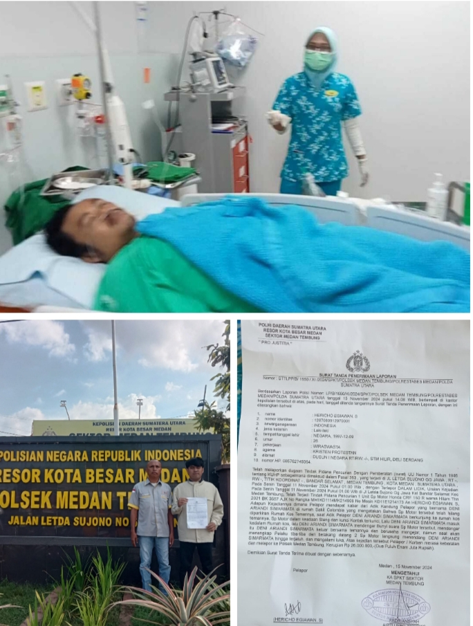 Setahun Lebih Tanpa Kepastian, Kasus Berdarah Mahasiswa UMA Mandek- Kinerja Polsek Medan Tembung Disorot
