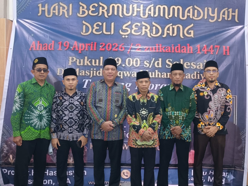 Hari Bermuhamadiyah di PCM Tanjung Morawa di hadiri Pimpinan Wilayah Muhammadiyah Sumatera Utara