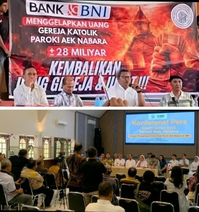 Dana Umat Katolik Raib di BNI, Paroki Aek Nabara Tunggu Kepastian Hukum