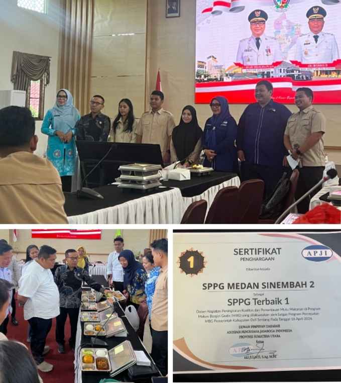SPPG Medan Sinembah 2 Dapat Penghargaan SPPG Terbaik 1 Dari DPD APJI Sumut