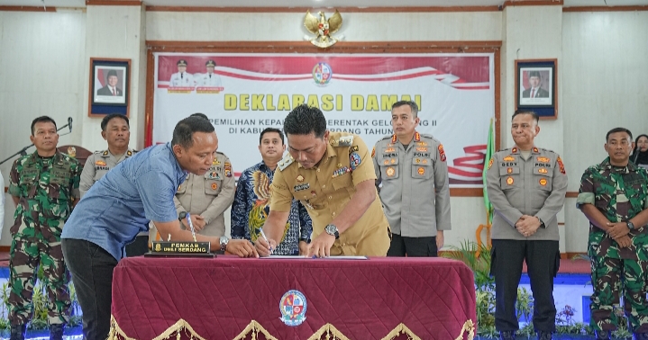 Menuju Pilkades Serentak 2026, Deliserdang Deklarasikan Pemilu Desa Yang Damai