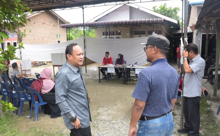 Sekda Tinjau TPS di Pasar VI Kualanamu, Pilkades Berlangsung Tertib Dan Lancar