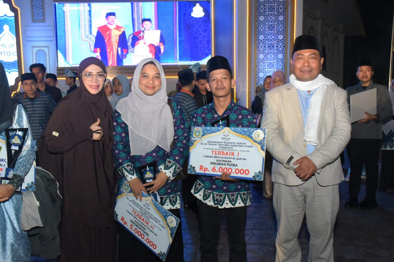 Kafilah Deliserdang Raih Peringkat III MTQ Sumut ke-40