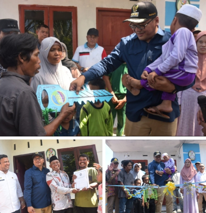 Bedah Rumah Selesai, Bupati Deliserdang Serahkan Kunci Dan Sertifikat Tanah Warga