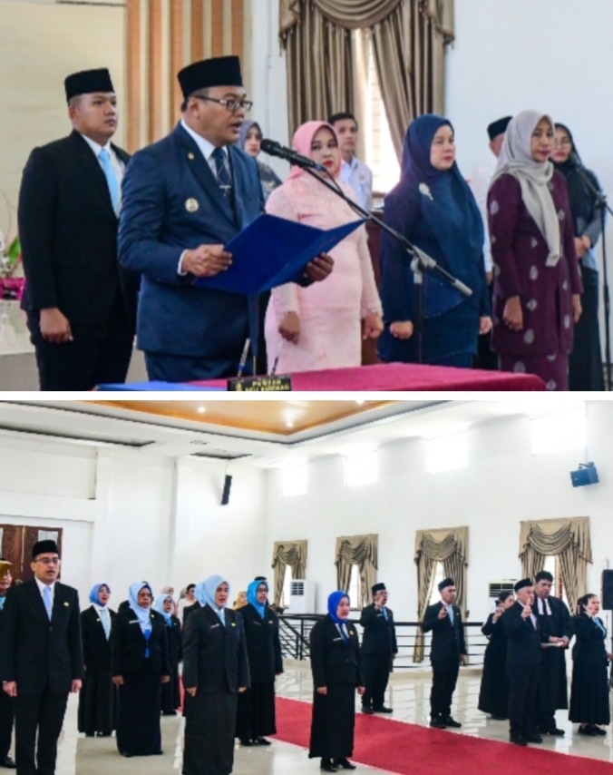 Bupati Lantik Dua Kepala Dinas Definitif Bersama 18 Pejabat