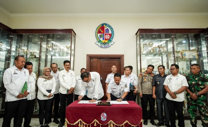 Pemkab Deliserdang Dan PT KAI Teken MoU Penataan Kawasan Eks Stasiun Delitua
