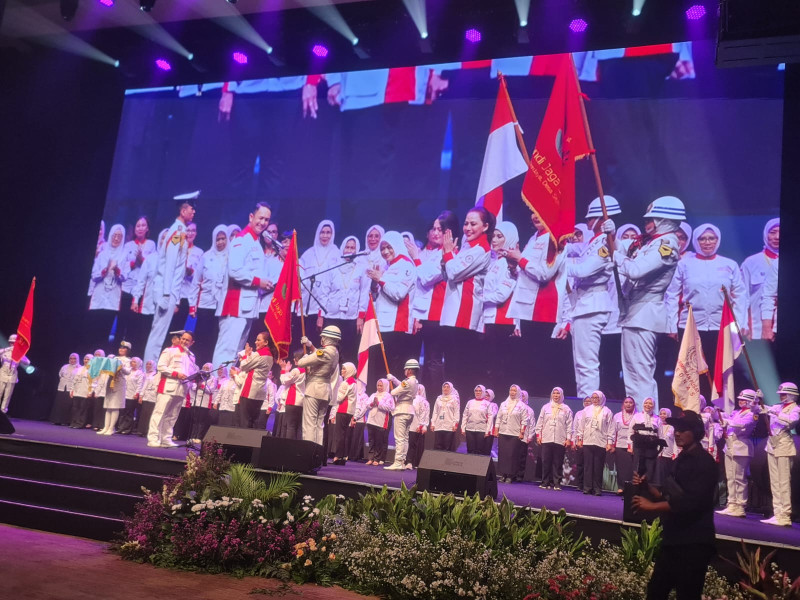 Hashim Djojohadikusumo Lantik Pengurus Srikandi Jaga Desa se-Indonesia, ABPEDNAS Dan SMSI Kerjasama Dukung Program Jaga Desa