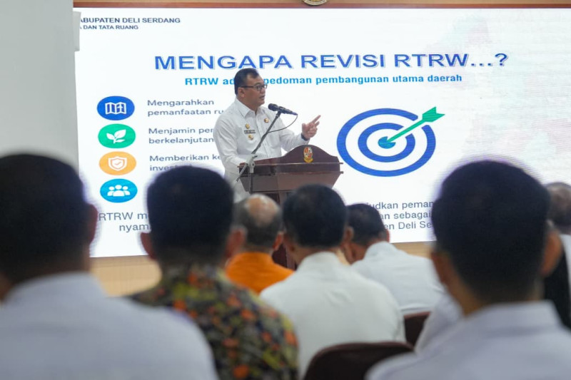 Buka FGD Revisi RTRW, Bupati Deliserdang Tegaskan ASN Pelaku Pungutan Akan Ditindak Tegas