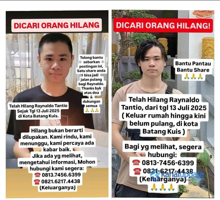 Setahun Menghilang, Keluarga Raynaldo Buka Harapan Baru: Informasi Berhadiah bagi Penemu