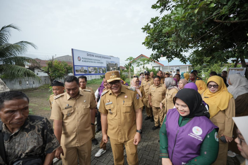 Bupati Tinjau Lokasi Pembangunan Puskesmas Medan Krio
