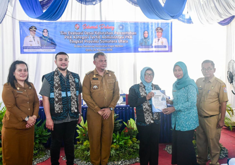 Evaluasi Tertib Administrasi PKK, Sumberejo Masuk Enam Besar Sumut