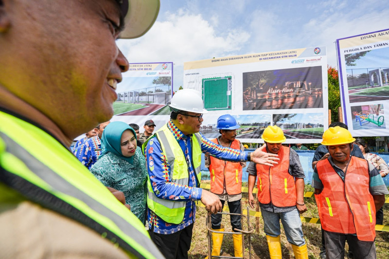 Alun-Alun STM Hilir Dibangun, Disiapkan Jadi Pusat Aktivitas Warga