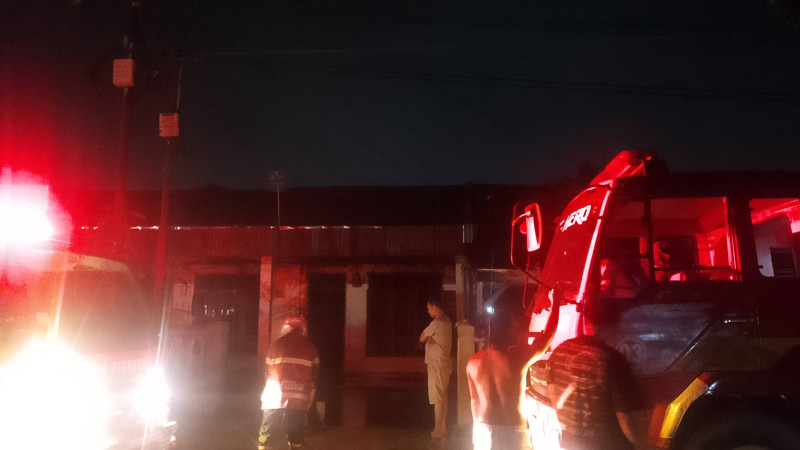 Rumah Terbakar di Lubukpakam