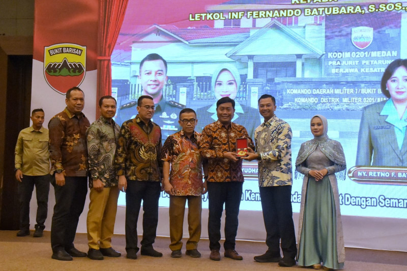 Lom Lom Suwondo Apresiasi Dandim Lama, Sambut Komandan 0201/Medan Yang Baru