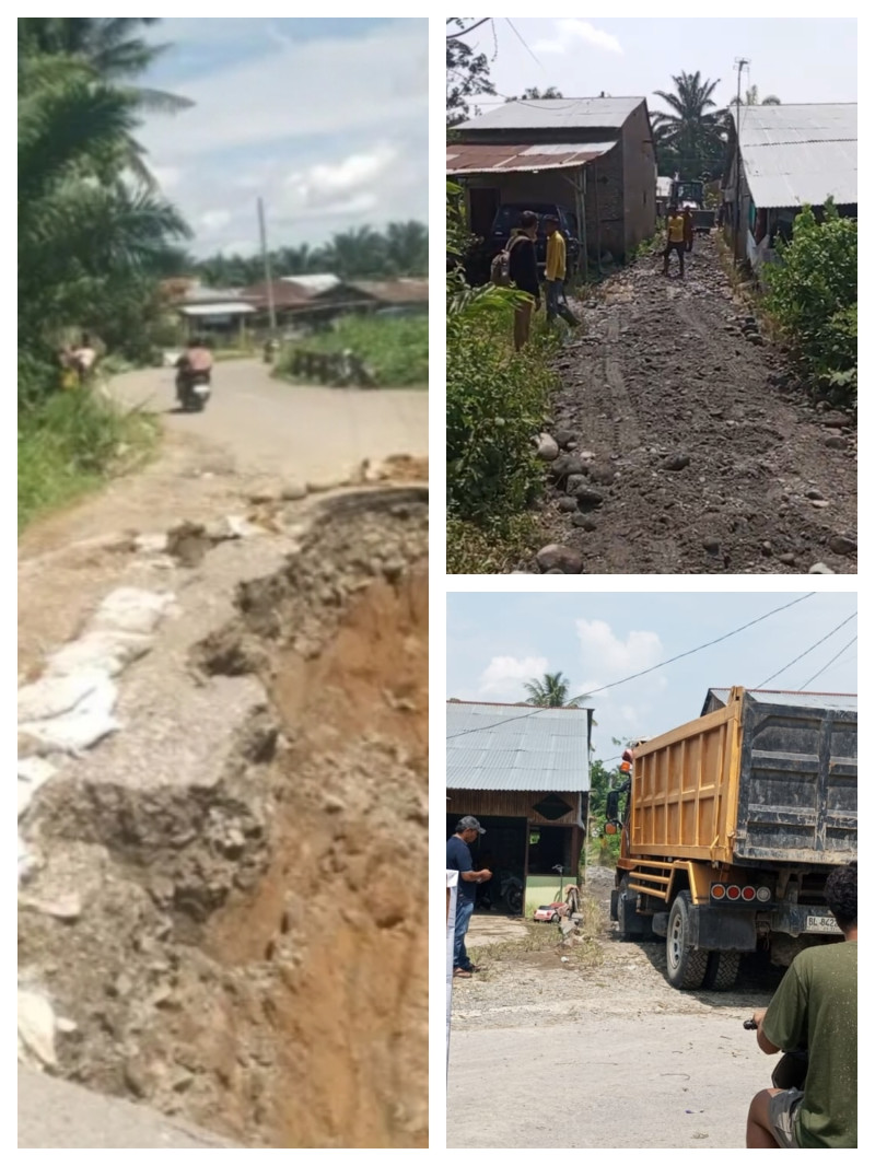 Jalan Propinsi STM Hulu Putus, Pemkab Deliserdang Buka Jalan Alternatif