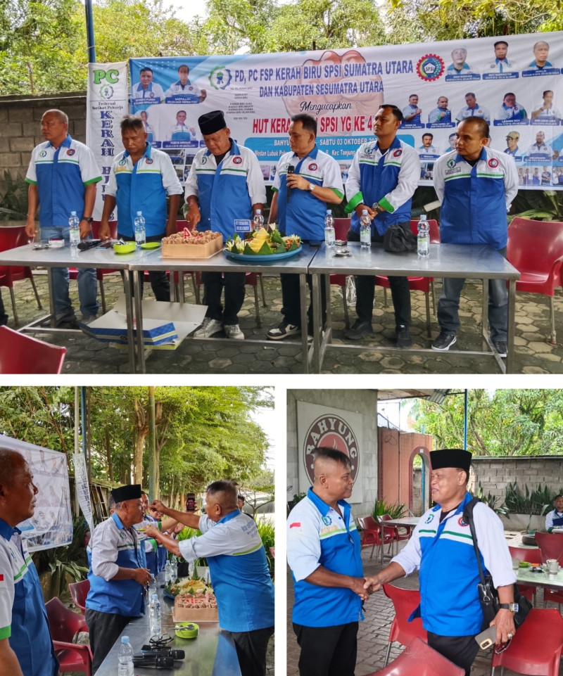 FSP Kerah Biru SPSI se- Sumut HUT ke 4, Ketum FSP Kerah Biru SPSI, Royanto Purba: Ciptakan Hubungan Harmonis Melalui Peningkatan Produktivitas Kerja