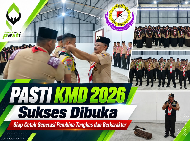 PASTI KMD 2026 Sukses Dibuka Siap Cetak Generasi Pembina Tangkas Dan Berkarakter