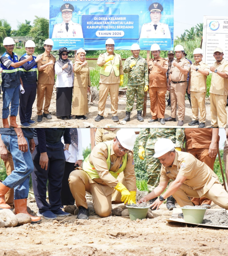 Kampung Nelayan Merah Putih Kedua Dibangun di Desa Kelambir Demi Kesejahteraan Nelayan