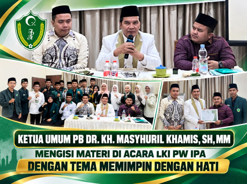 Ketua Umum PB Al Washliyah Mengisi Materi di acara LKI PW IPA dengan Tema Memimpin dengan Hati